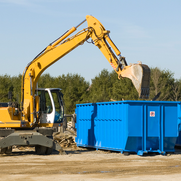 can i choose the location where the residential dumpster will be placed in Marquez Texas